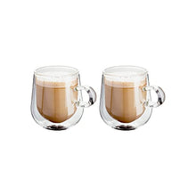 Load image into Gallery viewer, Double Walled Glass Tea/Coffee Cups, Set of 2, 275ml