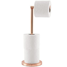 Load image into Gallery viewer, Toilet Paper Roll Holder, Rose Gold, 15x42 cm