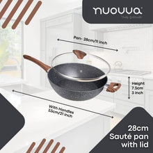 Load image into Gallery viewer, Non Stick Saute Pan – Induction Hob Saucepan with Lid