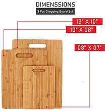 Load image into Gallery viewer, 3 Piece Chopping Board Set – Organic Bamboo