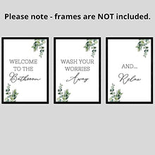 Load image into Gallery viewer, Bathroom Wall Art Set of 3 Unframed Prints