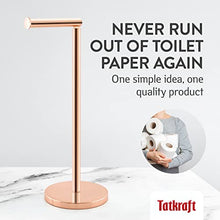 Load image into Gallery viewer, Toilet Paper Roll Holder, Rose Gold, 15x42 cm