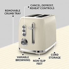 Load image into Gallery viewer, Breville Bold Vanilla Cream 2-Slice Toaster with High-Lift and Wide Slots