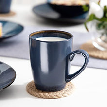 Load image into Gallery viewer, Bubble Blue Dinner Set, Reactive Glaze Dinnerware Tableware, 16-Piece D