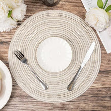 Load image into Gallery viewer, SHACOS Set of 6 Round Woven Placemats