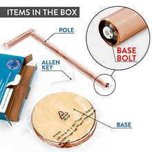 Load image into Gallery viewer, Toilet Paper Roll Holder, Rose Gold, 15x42 cm