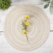 Load image into Gallery viewer, SHACOS Set of 6 Round Woven Placemats