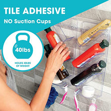 Load image into Gallery viewer, No Suction Cups or Screws, Rust Proof, Easy-Clean, Bathroom Shelf