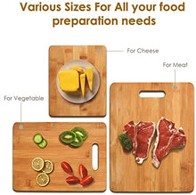 Load image into Gallery viewer, 3 Piece Chopping Board Set – Organic Bamboo