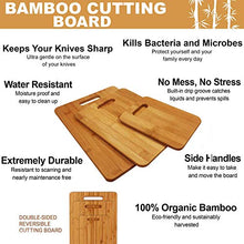 Load image into Gallery viewer, 3 Piece Chopping Board Set – Organic Bamboo