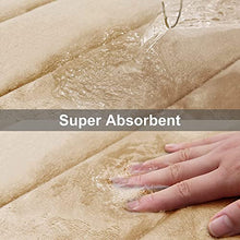 Load image into Gallery viewer, Smiry Memory Foam Bath Mat, 40 x 60 cm, Extra Soft Non-Slip Bathroom Mat, Super Absorbent Bath Mats for Bathroom Floor, Machine-Washable Dry Bath Rug Foot Mat, Beige