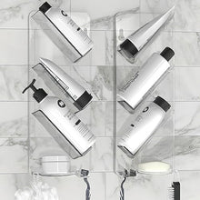 Load image into Gallery viewer, No Suction Cups or Screws, Rust Proof, Easy-Clean, Bathroom Shelf