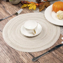Load image into Gallery viewer, SHACOS Set of 6 Round Woven Placemats