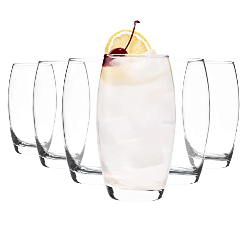 6x Clear 510ml Empire Highball Glasses