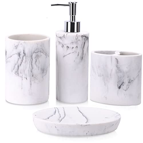 Bathroom Décor Accessories- Set 4 Pcs