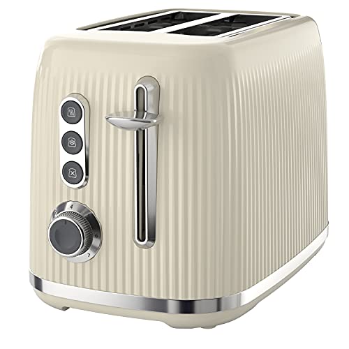 Breville Bold Vanilla Cream 2-Slice Toaster with High-Lift and Wide Slots