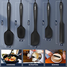 Load image into Gallery viewer, Walfos Silicone Spatula Set - 600ºF Heat Resistant Kitchen Scraper Spatulas
