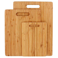 Load image into Gallery viewer, 3 Piece Chopping Board Set – Organic Bamboo
