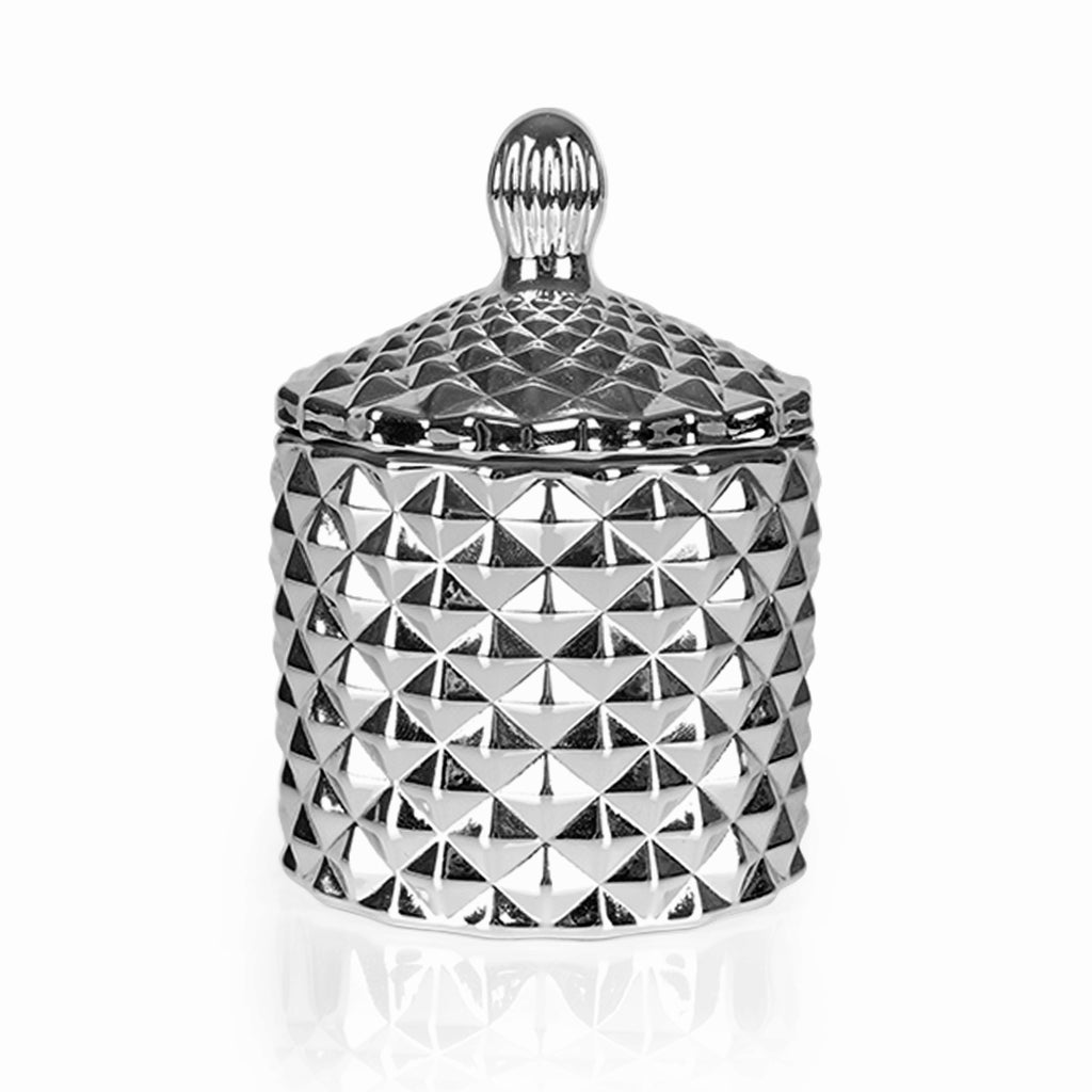 Diamond Mini Silver Candle