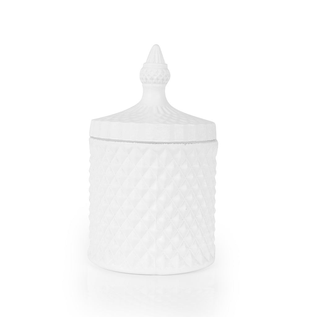 Diamond White Matte Candle